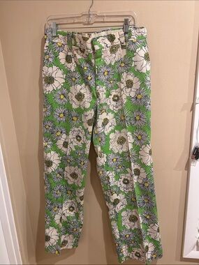 Vintage 1960’s Lilly Pulitzer Men’s Stuff Palm Beach Floral Pants Waist 32”